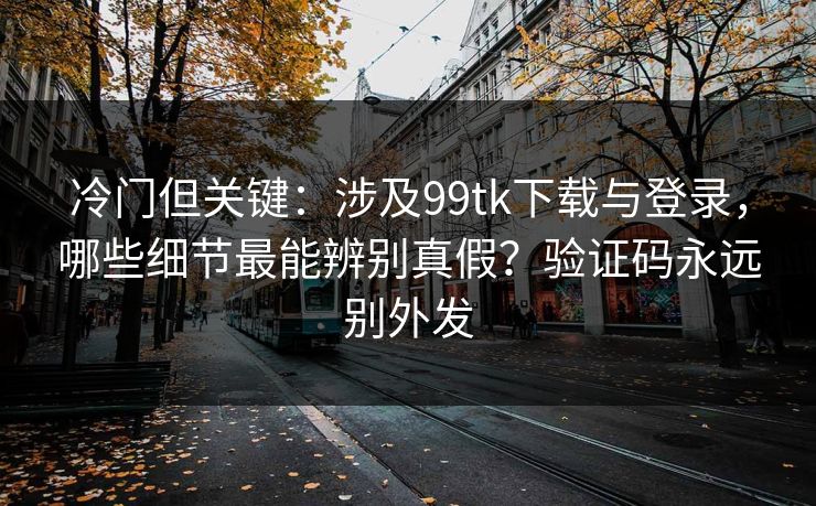 冷门但关键：涉及99tk下载与登录，哪些细节最能辨别真假？验证码永远别外发